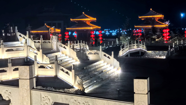 河北唐县：古镇夜色之美_fororder_灯火灿烂的诗画夜景