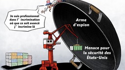 【Actualité en caricatures】« Même une grue ne peut pas porter cette accusation d'espionnage»