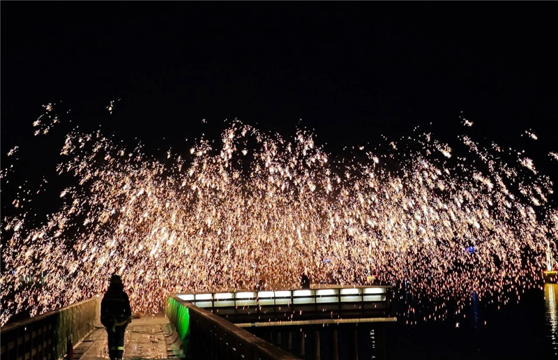 信阳市浉河区：繁星万点耀夜空 火花一亮引客来_fororder_04