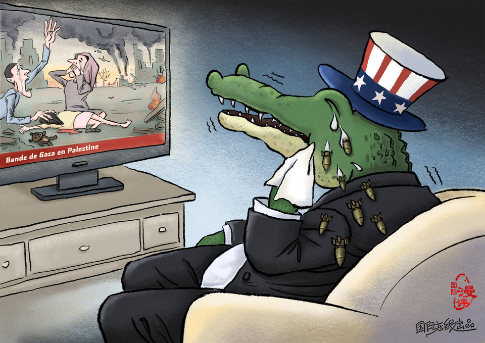 【Actualité en caricatures】Les larmes de crocodile_fororder_法语