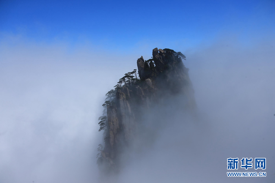 四月黄山现云海 不管晴雨冬和夏