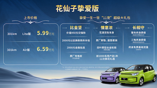 全球挚爱全球车 花仙子挚爱版正式上市 5.99万元起_fororder_image001