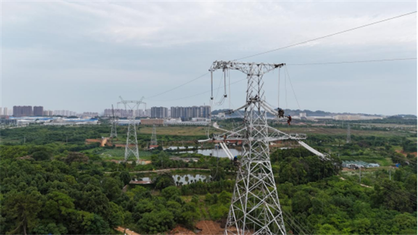 超高压线路“长个子”， 武汉220千伏邓西输变电工程空中通道变“清爽”_fororder_微信图片_20240613110629