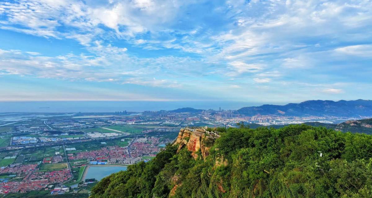 航拍连云港花果山