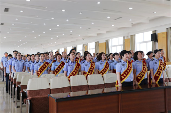 辽宁省女子强制隔离戒毒所举行庆祝中国共产党成立103周年暨“两优一先”表彰大会_fororder_杨薇女所3