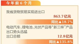 山西2024年上半年“新三样”出口同比增长135.8%