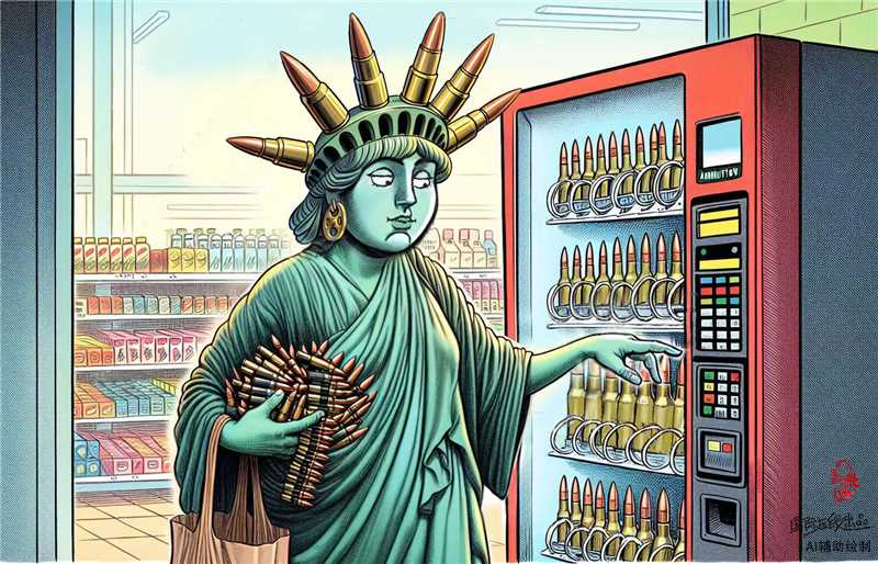 【Editorial Cartoon】Freedom to Purchase Gun Ammunition_fororder_定