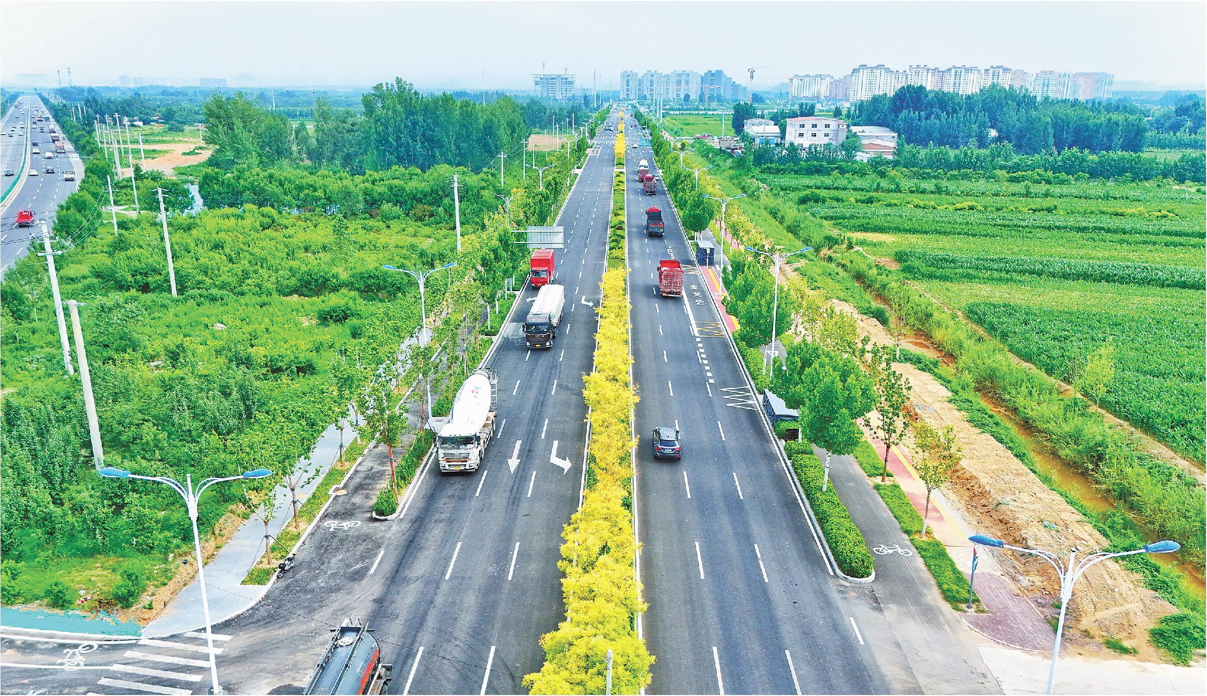 济南起步区重要市政干道——泺北大道建成通车