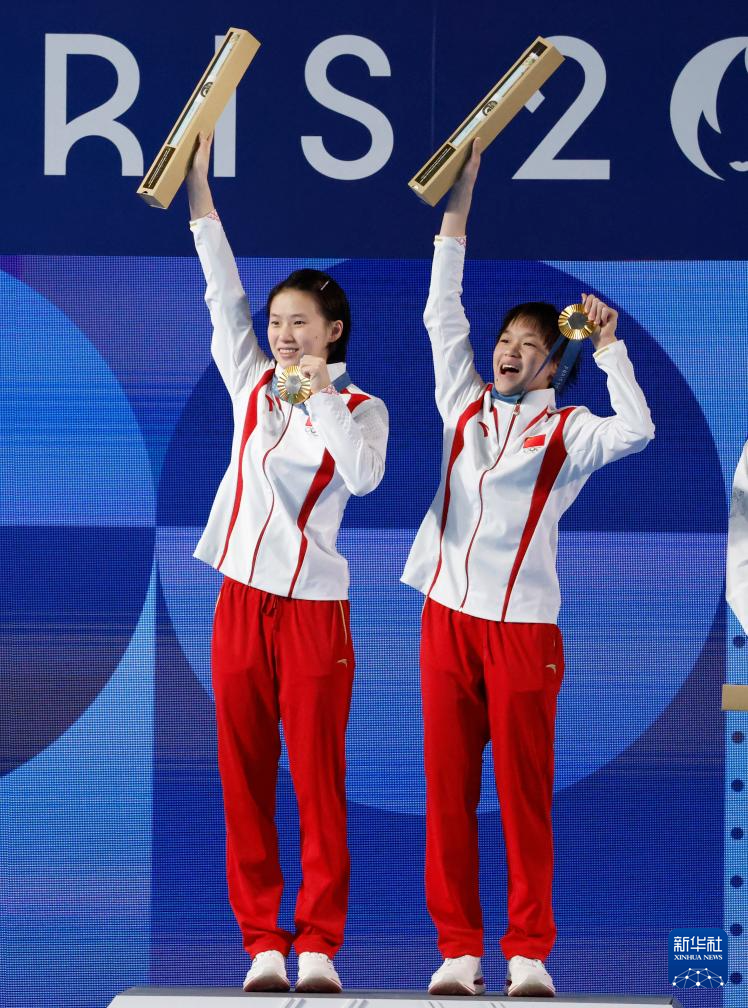 巴黎奥运会 | 跳水——女子双人十米台：中国选手陈芋汐/全红婵夺得金牌