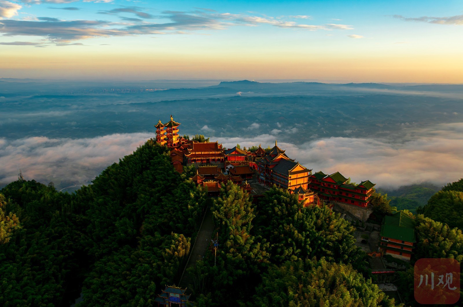 （转载）宜宾：蜀南竹海 山寺朝霞风光美