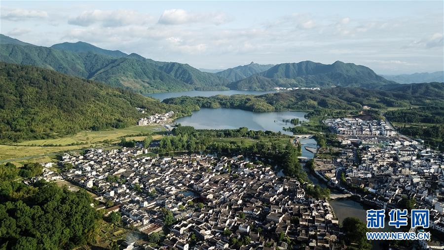 天空之眼瞰皖南古村