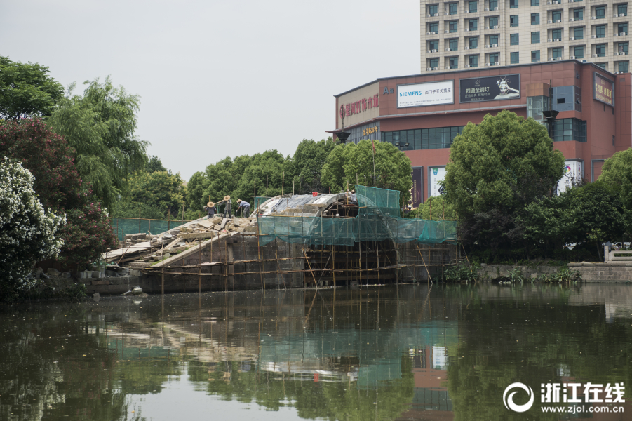 杭州百年老桥修复现雏形 市民期待重走古桥