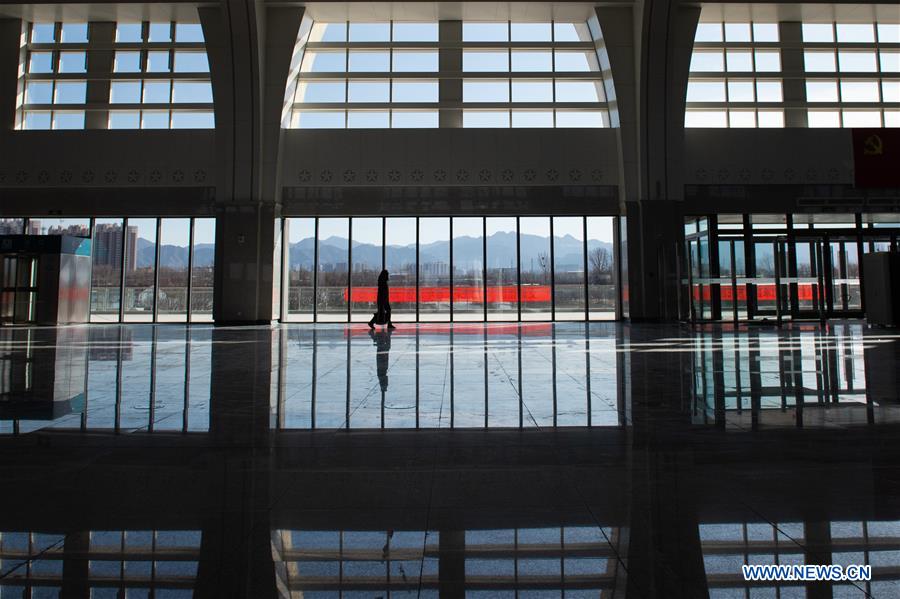 Decoration of Donghuayuanbei Station along Beijing-Zhangjiakou high-speed railway finished