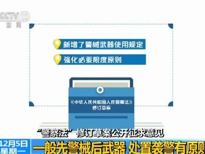 “警察法”修订草案公开征求意见 首次提出袭警处理