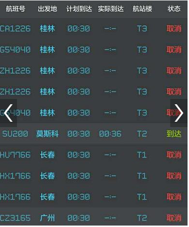 首都机场通行能力降8成 3.5小时内仅俄航降落