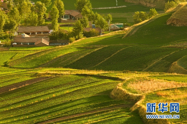 甘肃：夏日祁连山乡村美景如画