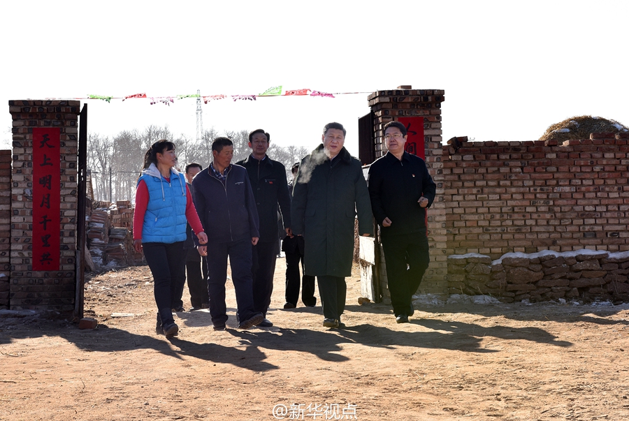 习近平春节前夕赴河北张家口看望慰问基层干部群众