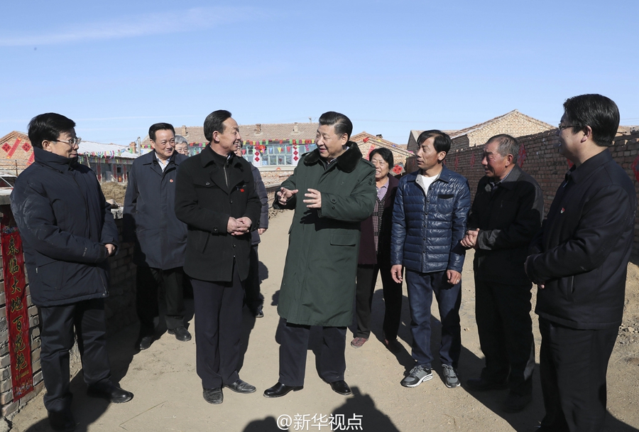 习近平春节前夕赴河北张家口看望慰问基层干部群众