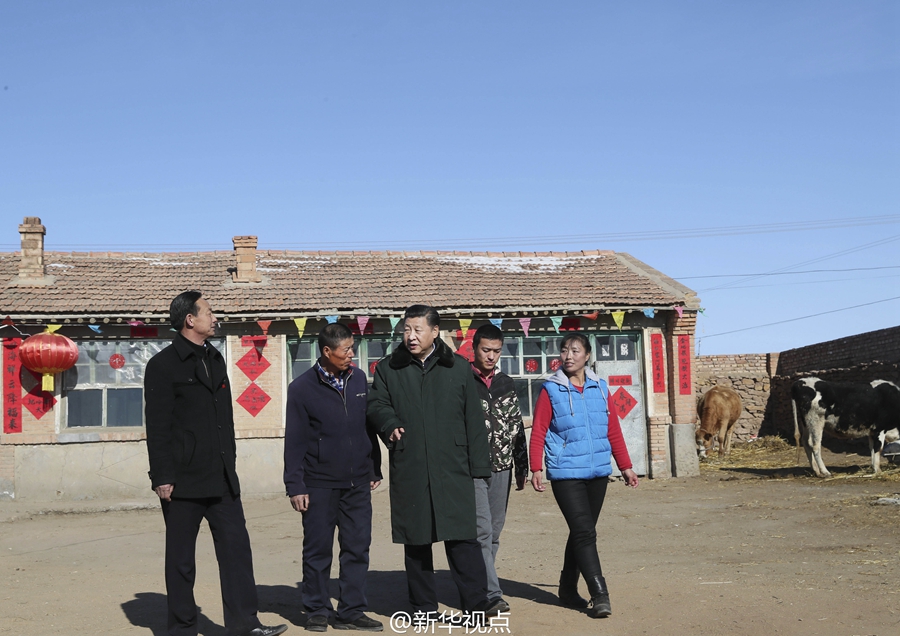 习近平春节前夕赴河北张家口看望慰问基层干部群众