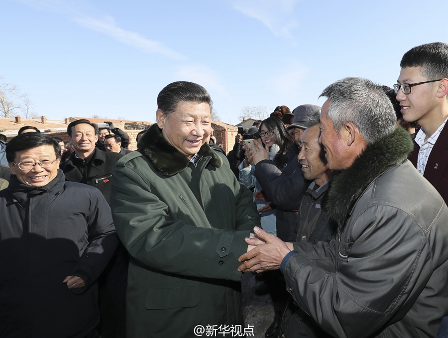 习近平春节前夕赴河北张家口看望慰问基层干部群众