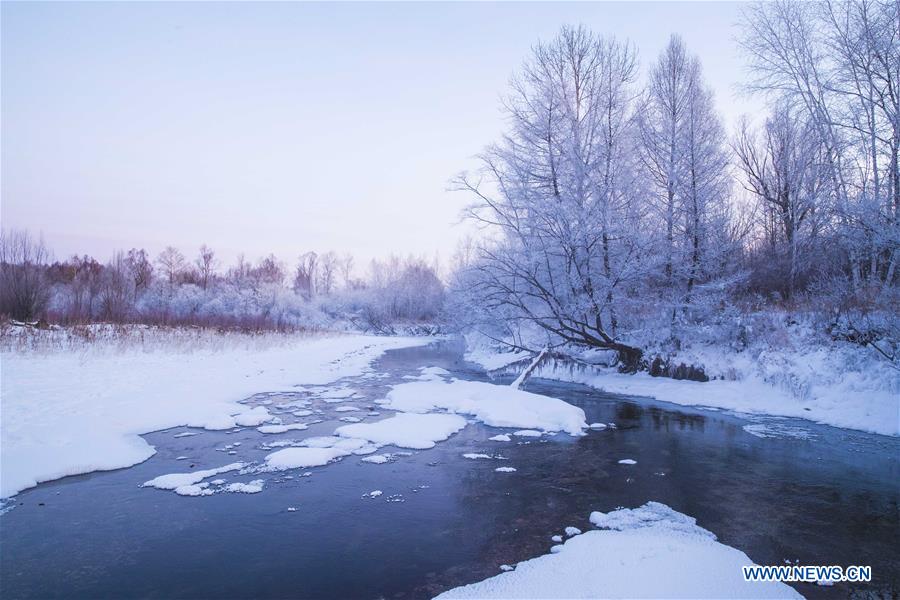 Winter scenery in Heilongjiang Province