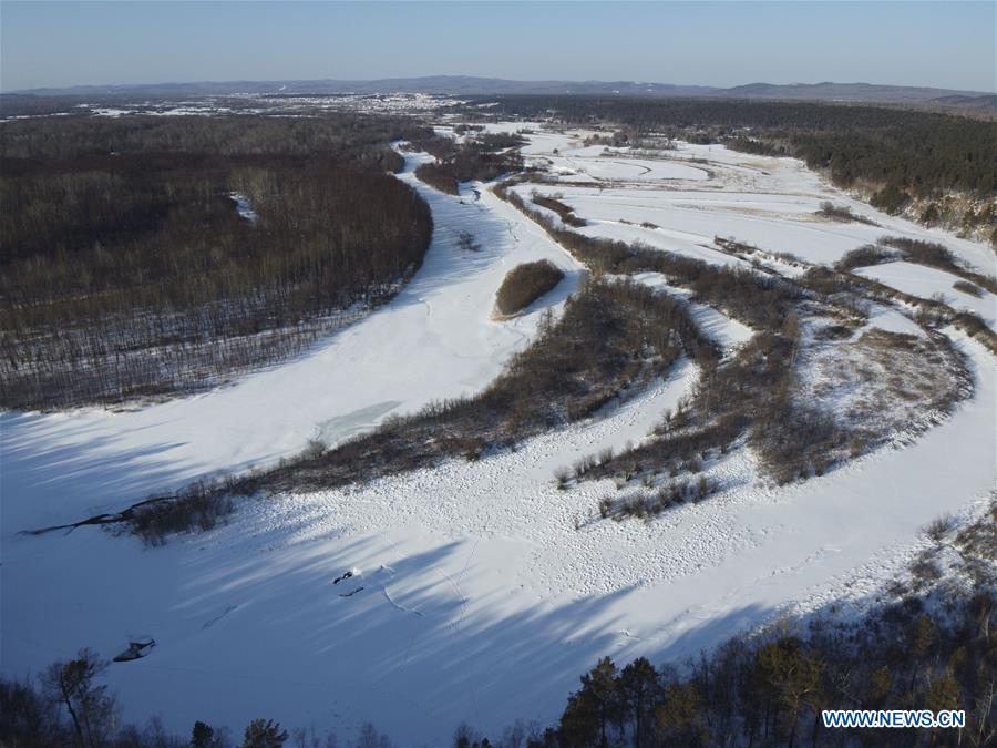 Winter scenery in Heilongjiang Province