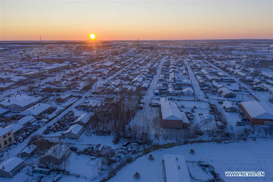 Winter scenery in Heilongjiang Province