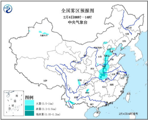 气象台发布大雾黄色预警 局地能见度低于500米