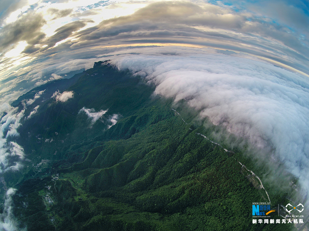 【渝情渝景】航拍夏日初晴时刻的金佛山