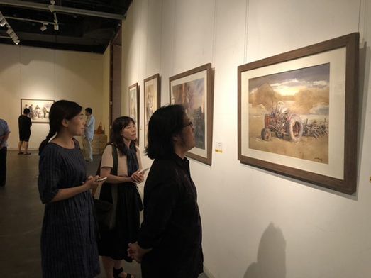 2018京津冀鲁辽水彩粉版画作品邀请展亮相天津美术馆