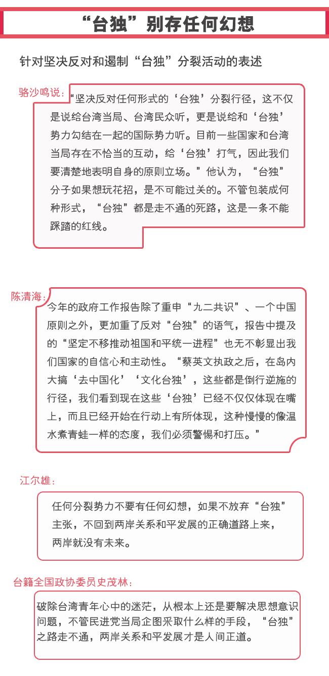 图说台籍代表委员谈两岸关系