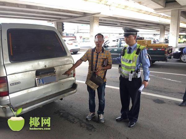 末尾有图【交通】【即时快讯】驾驶证注销还上路，司机被海口交警查处