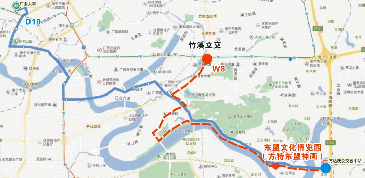 【唐已审】南宁优化调整5条公交线路服务东盟文化博览园