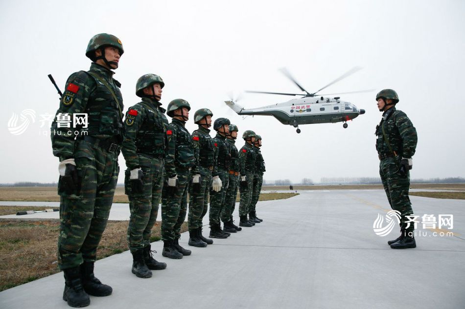 揭秘山东武警“空中雄鹰” 直升机部队能打能救能跑能飞