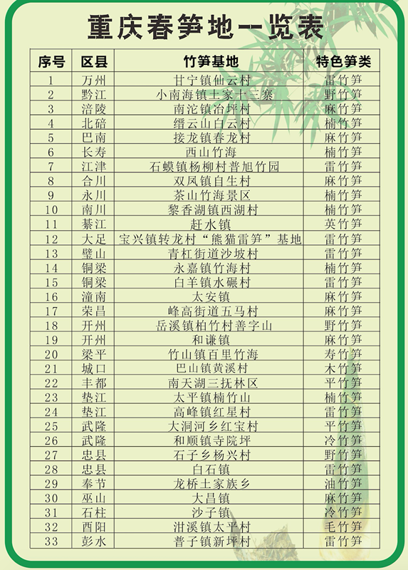 【行游巴渝】《重庆春笋地图》正式发布 美味与乐趣齐飞