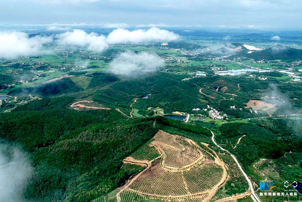 航拍冶父山：玉带环青山 缥缈如仙境