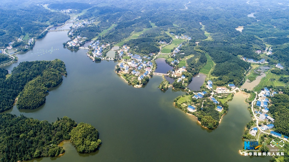 航拍江西仙女湖洋田村：一个江南渔村的蝶变