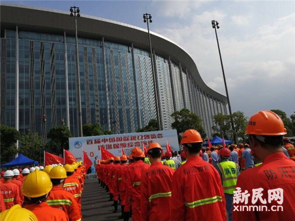 首届进博会防汛保障演练：30分钟不到就排除3处“险情”