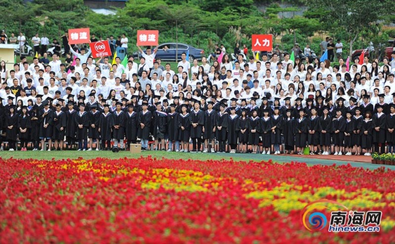 海南史上最大阵容毕业照！5000名大学生同框