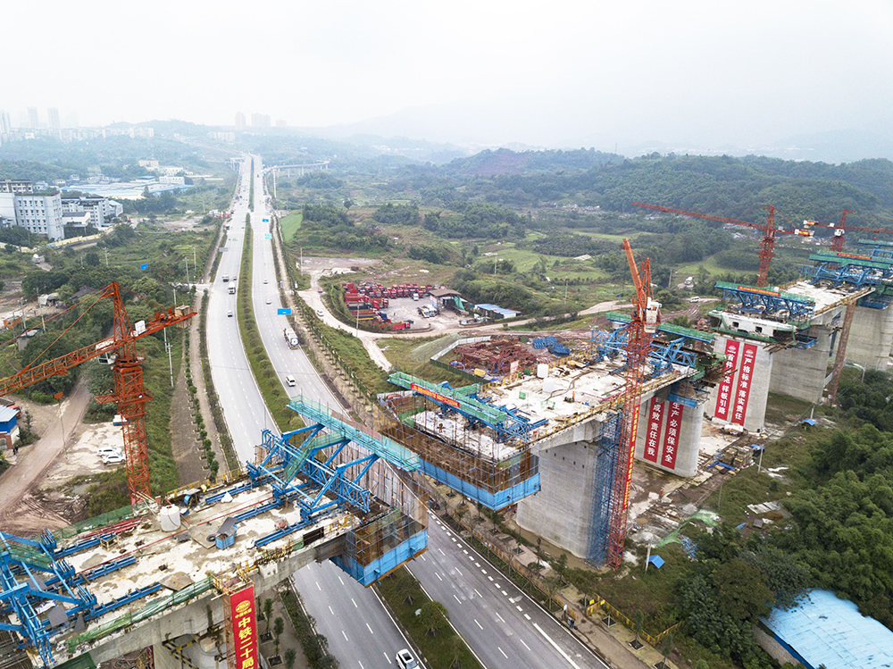 【焦点图】重庆铁路枢纽东环线巴南段正加紧建设