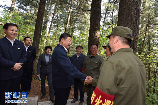 十八大以来，习近平反复强调“绿水青山”