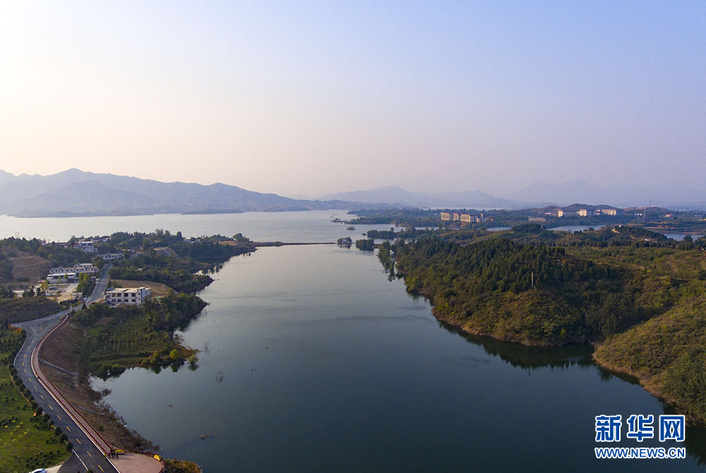 航拍西柏坡文旅小镇 红色旅游好去处