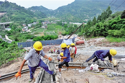 【社会民生】郑万铁路重庆云阳段快速推进 从渝至京8小时