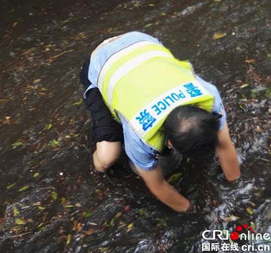 已过审【社会民生 列表】重庆主城降暴雨 南岸交警徒手疏通积水恢复交通