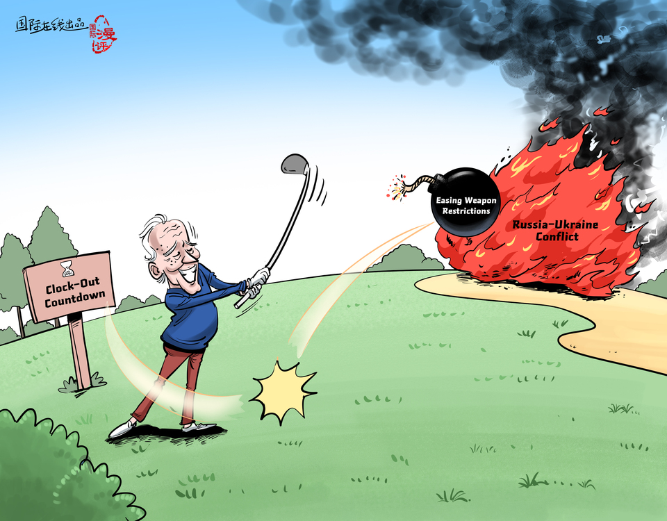 【Editorial Cartoon】Fanning the Flames Before Leaving Office