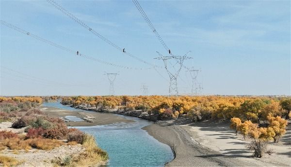 Focus on Key Projects | China's Longest Desert Line Path 750kV Power Transmission Project Put into Operation