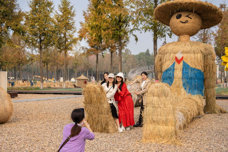 常德是个好地方｜稻草编奇幻 游客打卡忙