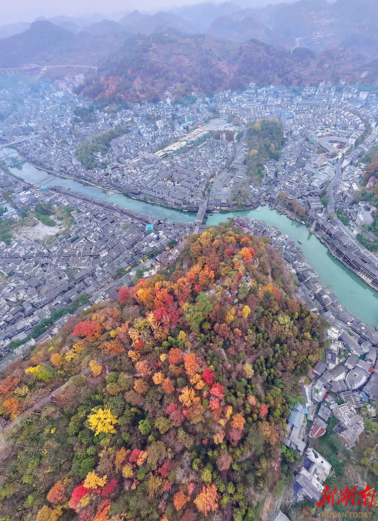 湖南古城初冬景色美