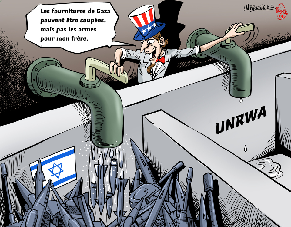 【Actualité en caricatures】 Les fournitures de Gaza peuvent être coupées, mais pas les armes pour mon frère