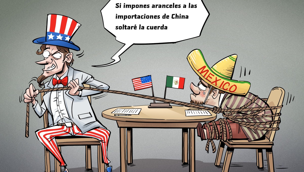 【Caricatura editorial】Coerción mediante aranceles